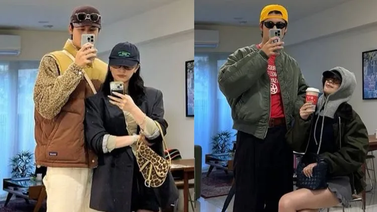 风田公开老婆的正面照，网友夸「好配」。翻摄风田IG