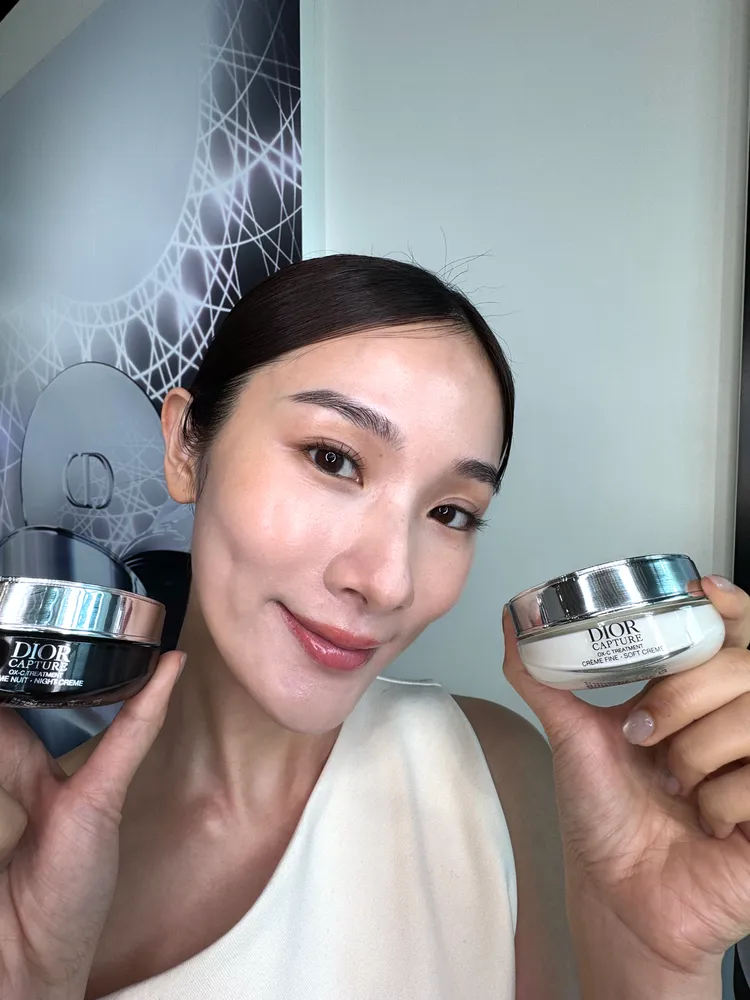 Dior逆時活氧系列推出全新晚霜，以及兩款全新質地日霜。張家玲攝