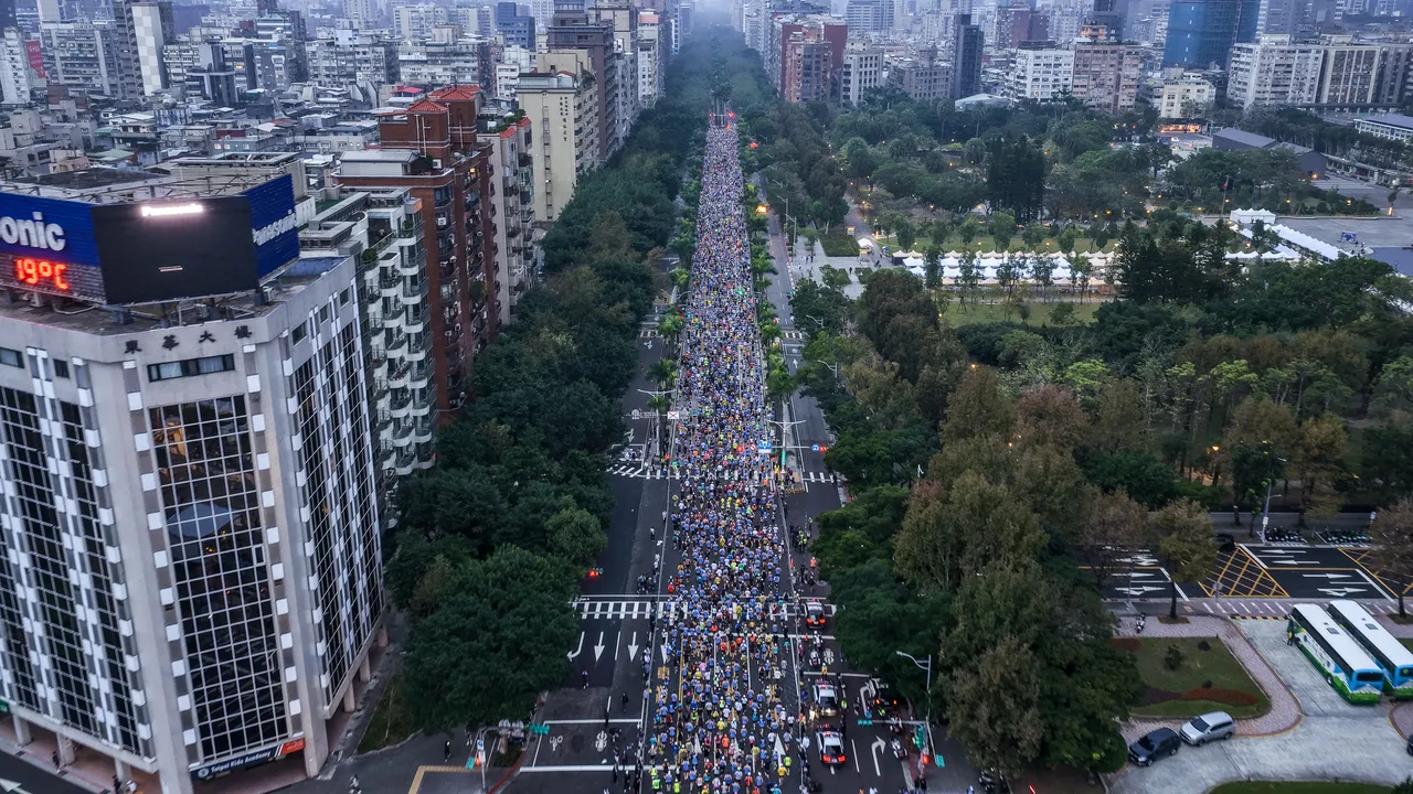 台北马拉松。大汉行销