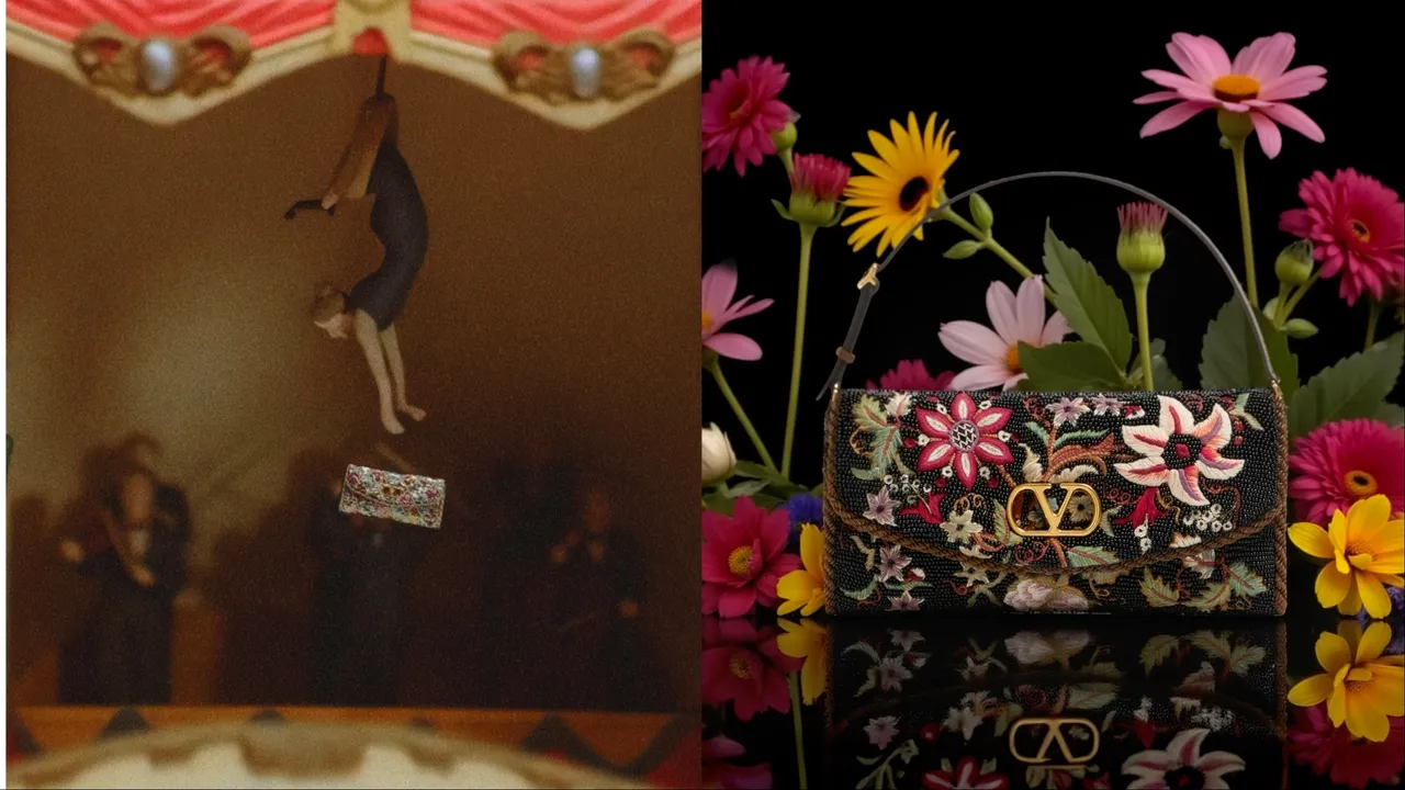 Valentino携手国际艺术家，将DeVain包款化身为数位作品的主角。品牌提供