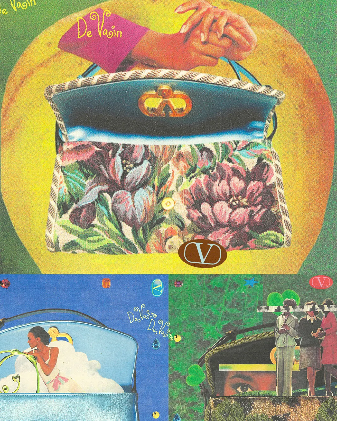 Valentino携手国际艺术家，将DeVain包款化身为数位作品的主角。品牌提供