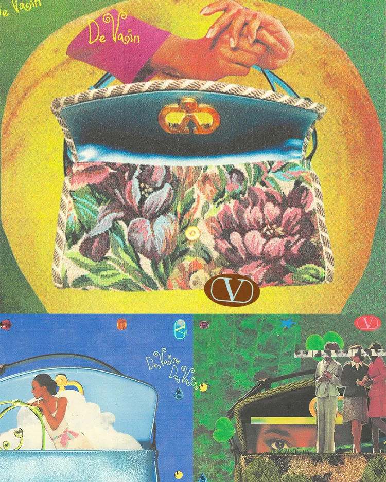 Valentino攜手國際藝術家，將DeVain包款化身為數位作品的主角。品牌提供