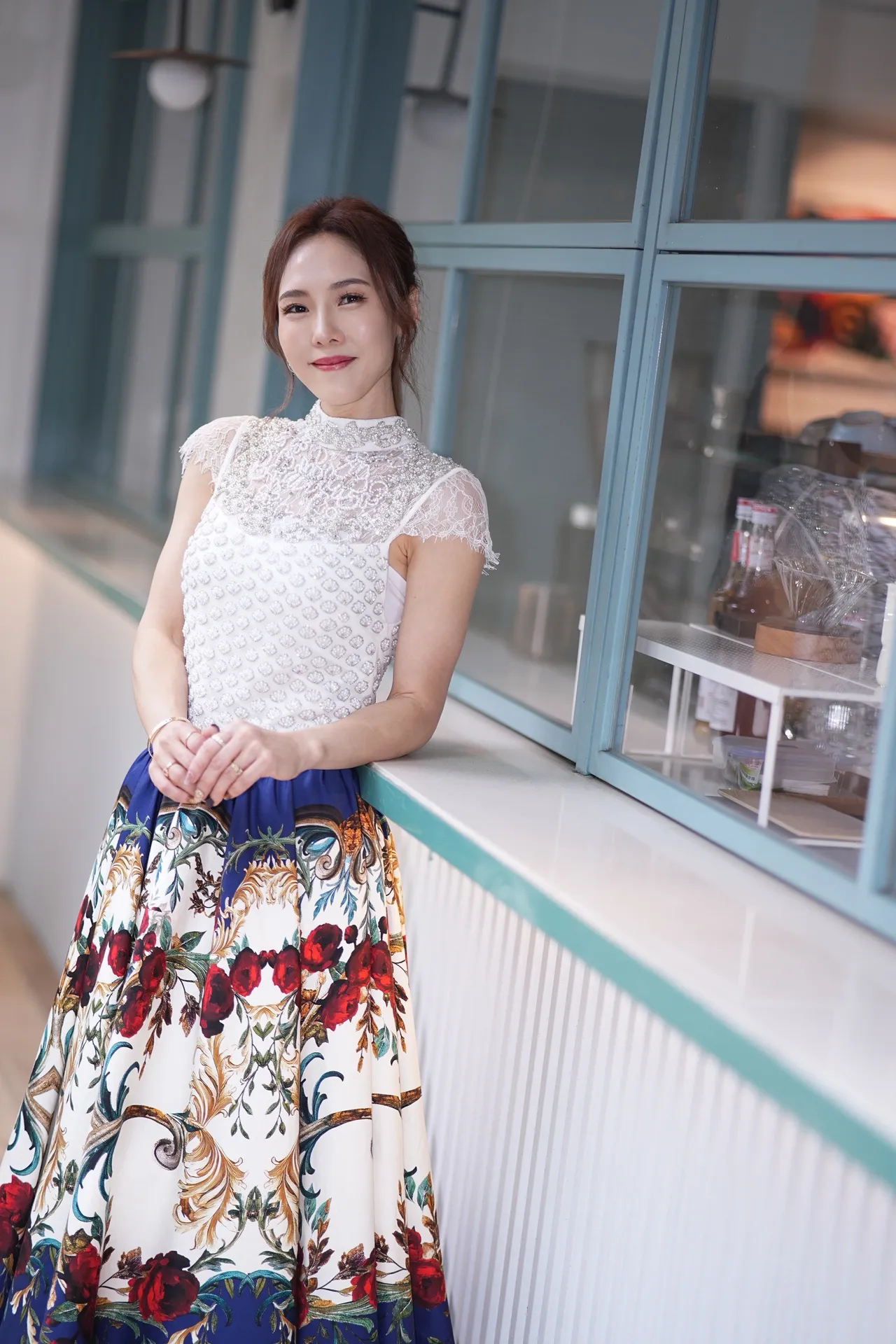 吴申梅与香港帅尪结婚3年甜蜜蜜，老公还帮她治装宣传服。彭欣伟摄