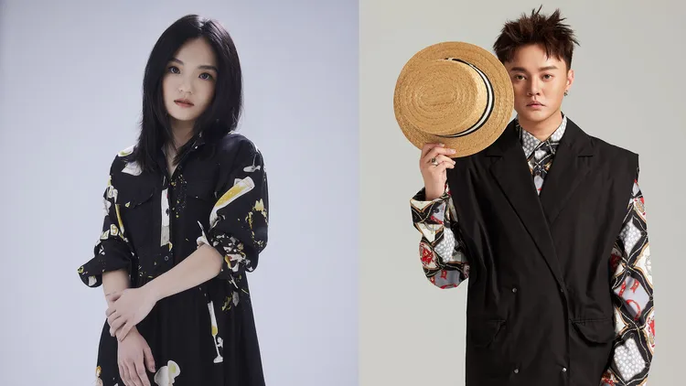 基隆年终演唱会邀请金曲歌后徐佳莹（左）和金曲歌王许富凯演唱。三立提供