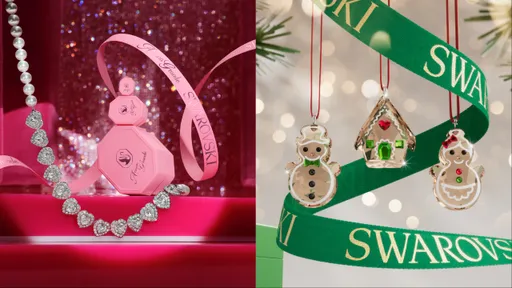 SWAROVSKI聖誕雪人擺件太Q　限定星形掛飾閃耀北極光幻彩