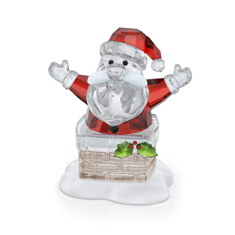 SWAROVSKI Holiday Cheers聖誕老人與煙囪，1萬3000元。品牌提供