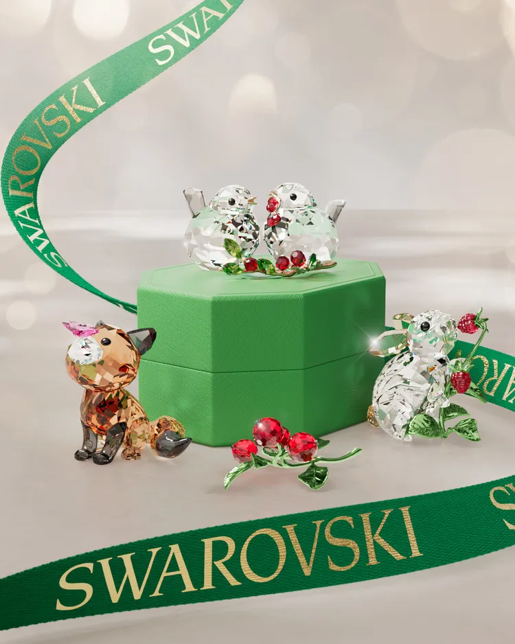 SWAROVSKI聖誕系列的擺飾也是高人氣商品。品牌提供
