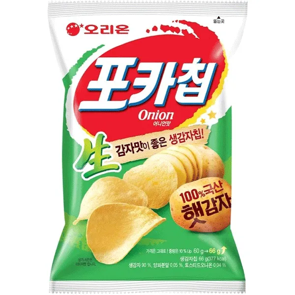 最热卖零食亚军是Orion推出的Poka Chips洋芋片。