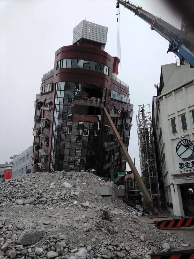 花蓮0403強震天王星大樓倒榻釀成一死。花蓮地檢署提供