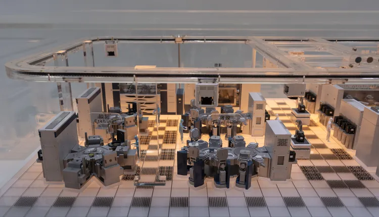 晶圓廠無塵室模型。崇越科技提供