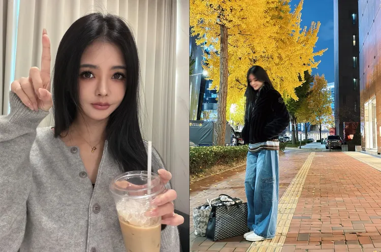 黄廉盈上月飞去韩国念书。翻摄黄廉盈脸书