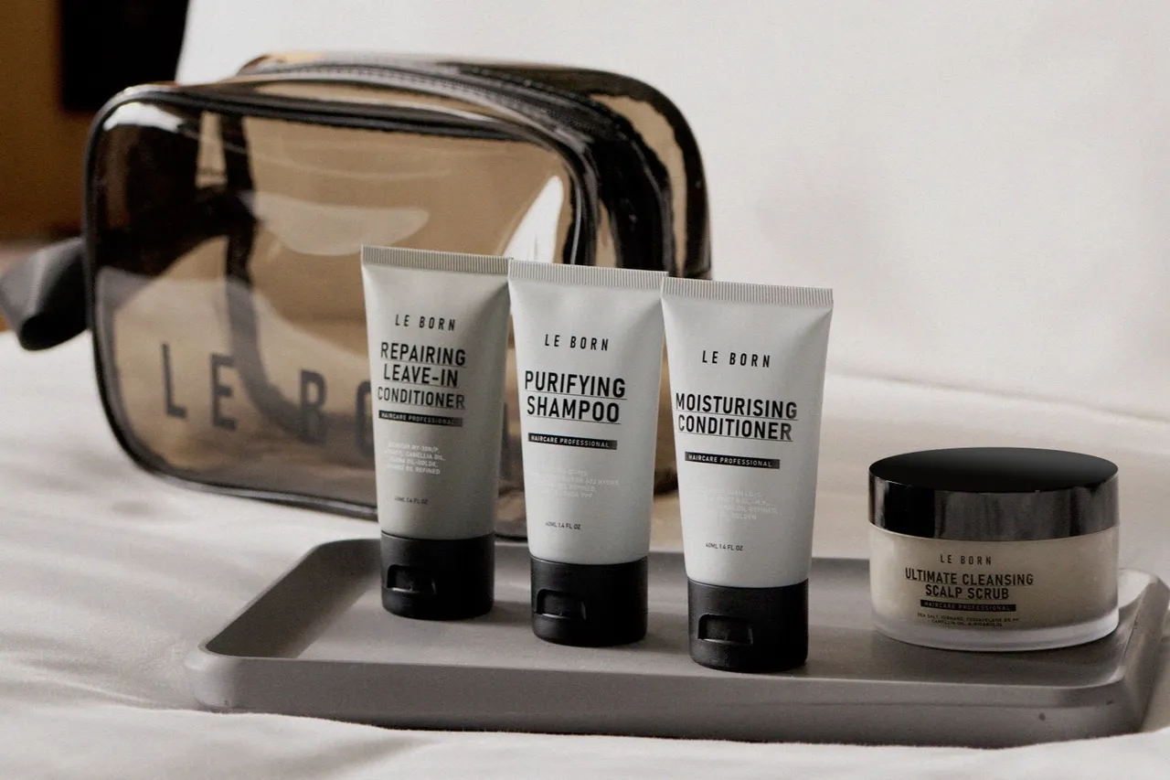 捷丝旅台大尊贤馆主打「焕然一新」，每房赠 LE BORN 发浴体验组，让秀发以从容如新的亮丽姿态迎接新年。捷丝旅提供