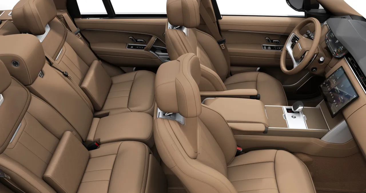 内装以经典的Caraway香芹籽棕色作为主调，双前座配备22向电动调整双前座椅，后排采进阶舒适行政总裁后席。原厂照片