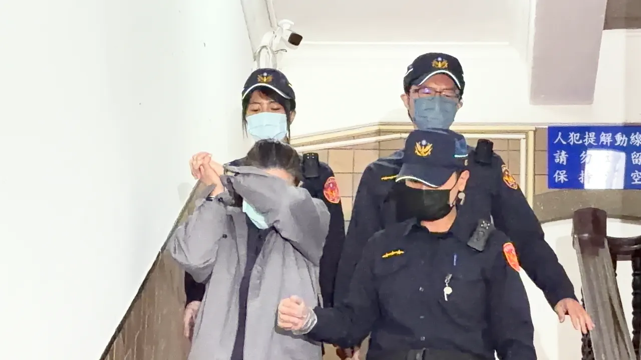 刘若琳今天被提讯到高院辩论。张钦摄