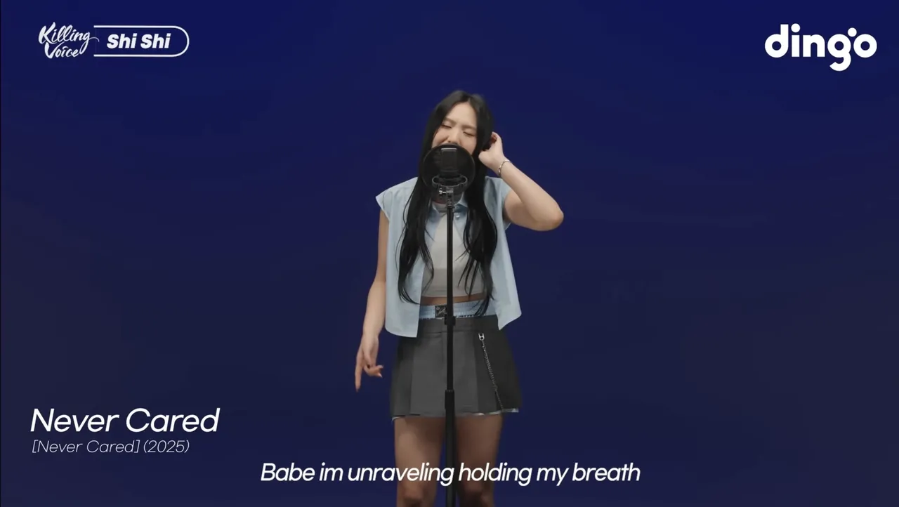 孫盛希一口氣演唱10首代表作，大開國際舞台。翻攝dingo