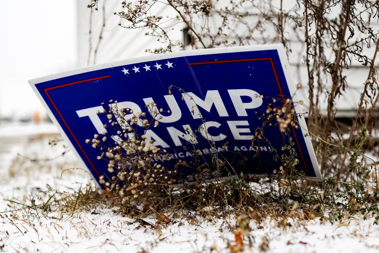 密西根部分川普支持者出現鬆動的狀況。路透社