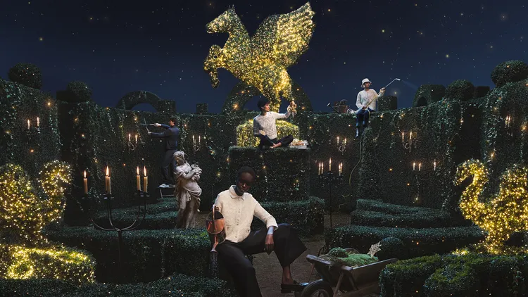 Dior的節慶形象充滿奇幻光彩，今晚品牌將在台北101舉辦節慶酒會，全球代言人周杰倫也將現身。品牌提供