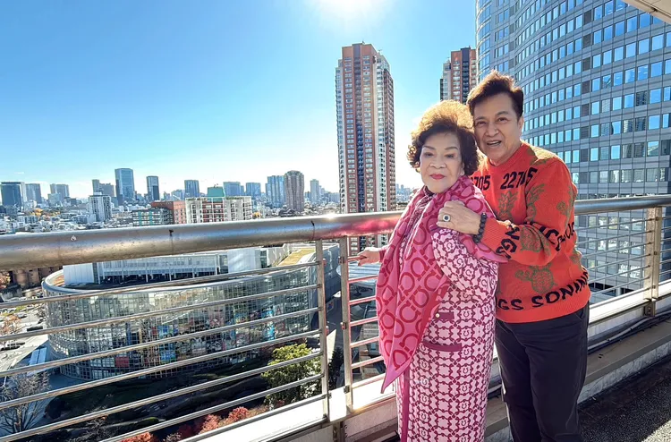 周遊（左）和李朝永今年過得很充實。李朝永提供