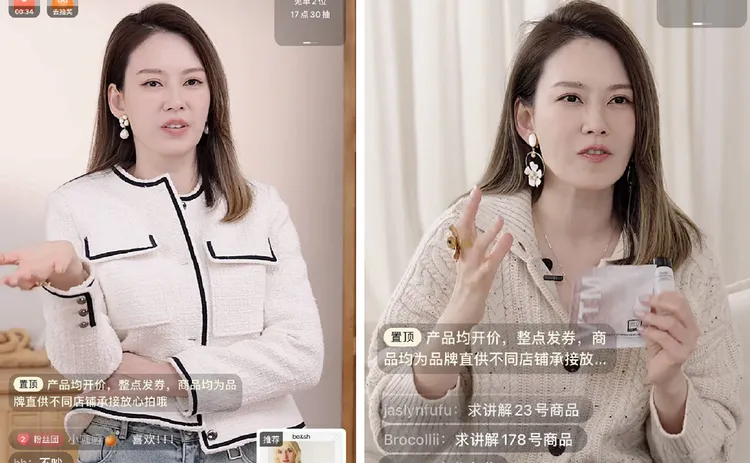 Ｍelody曾在小红书直播带货。翻摄Ｍelody小红书