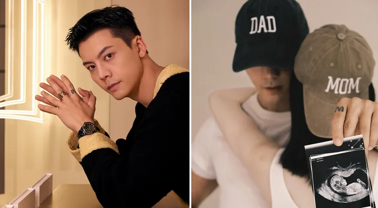 陈伟霆10月官宣生子。翻摄陈伟霆微博