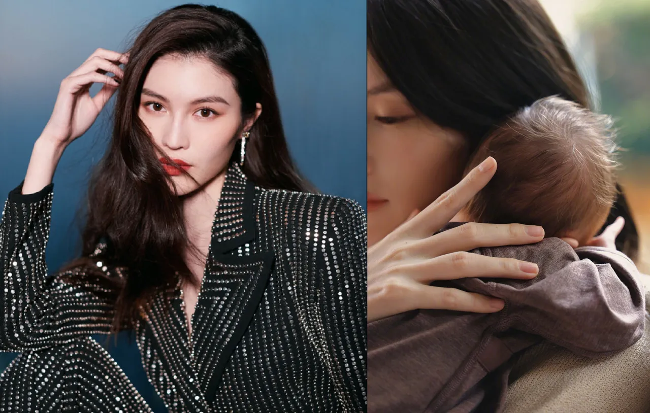 中国超模何穗与陈伟霆育有1子。翻摄何穗微博