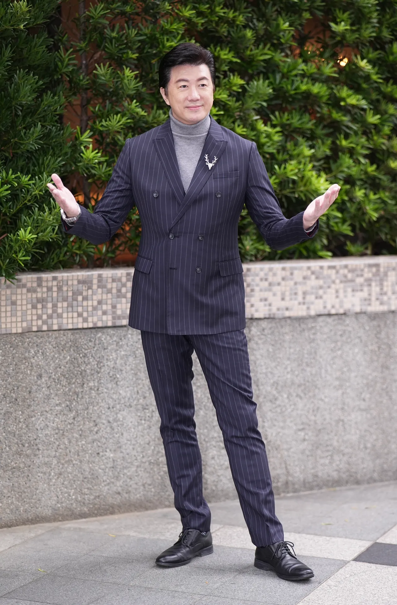 吴皓升这次挑战由黑洗白的角色。彭欣伟摄