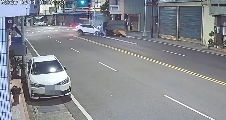 雲林斗南今清晨6時許發生2死2傷慘烈車禍。翻攝畫面