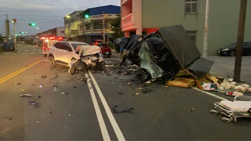 斗南公路兩車對撞再波及他車！小貨車斷頭　造成2死1昏迷1傷