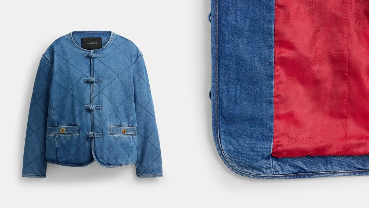 COACH X CLOT丹宁绗缝结饰外套，1万6700元。品牌提供