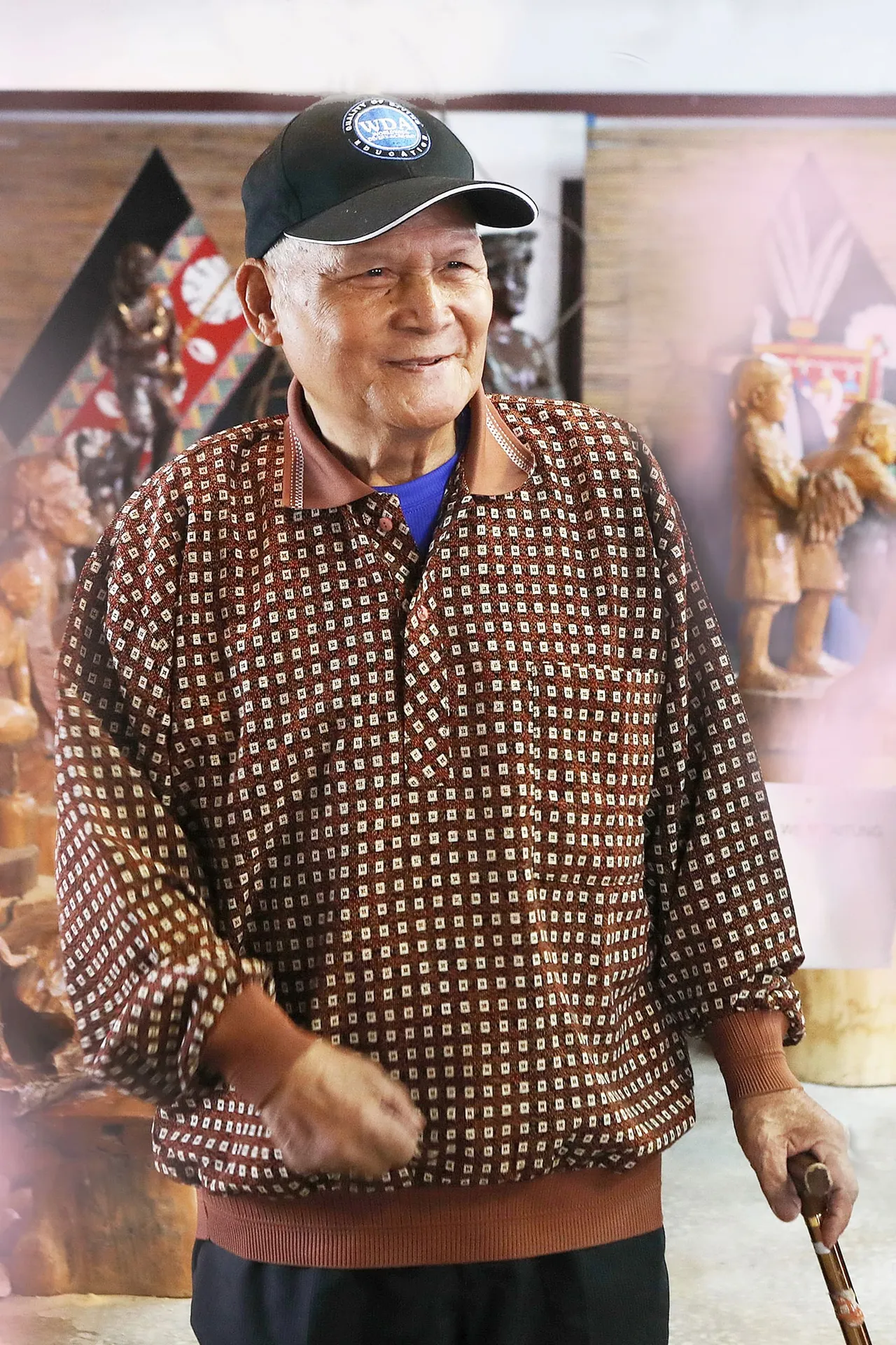 重要传统工艺「卑南族tu’tu’木雕」保存者Haku哈古。文化部提供