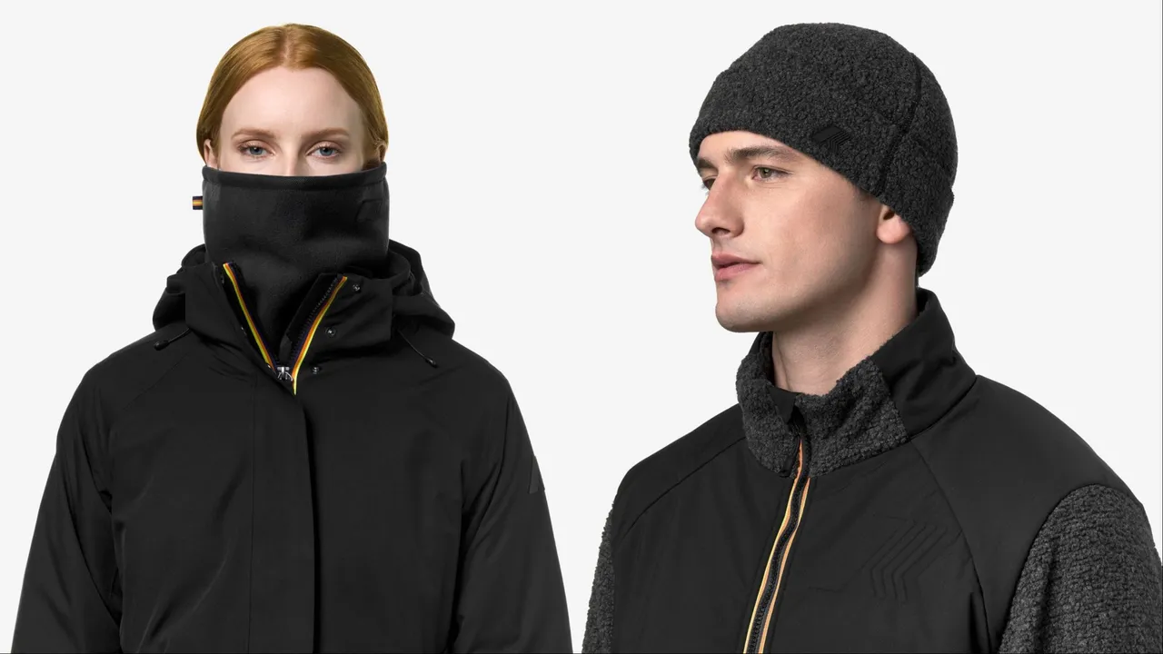K-WAY Aravis保暖脖围（左）2000元、Semnos保暖针织帽（右）2800元。品牌提供
