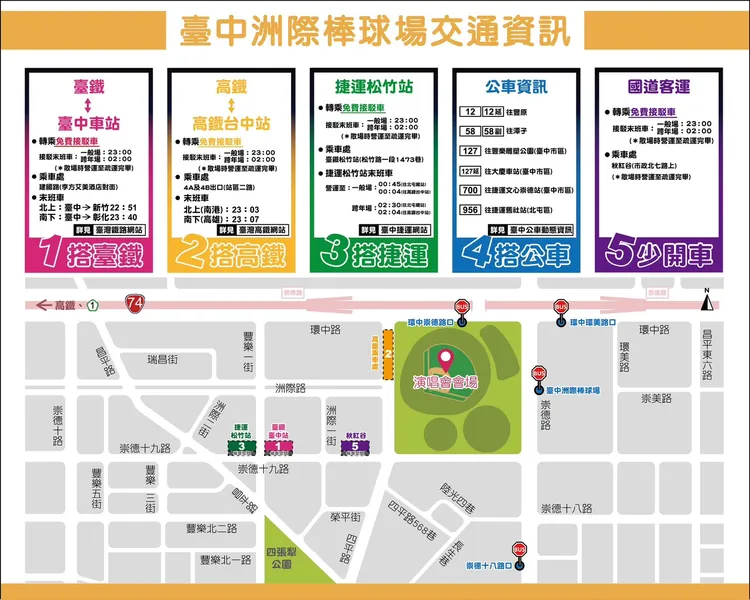 交通資訊。市府提供