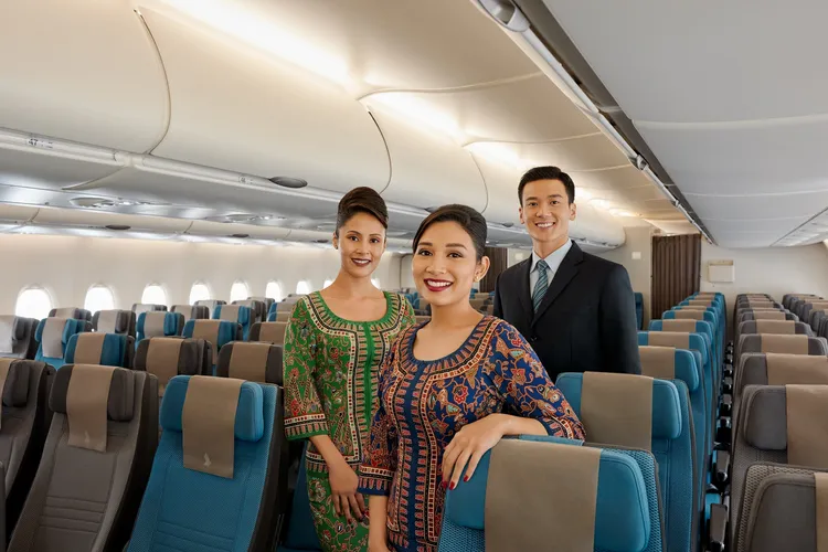 新加坡航空空服員。新航提供