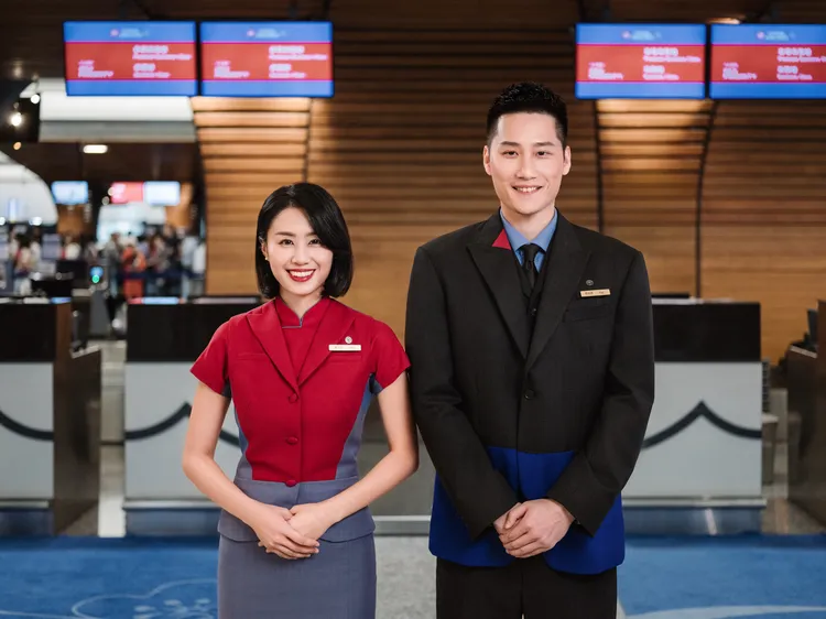 中華航空空服員。華航提供