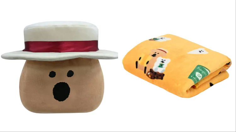 萬國通路DINOTAENG QUOKKA造型抱枕毯，1390元。品牌提供