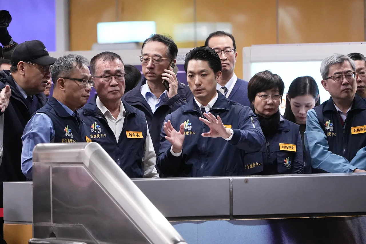 蒋万安到场视察，演练将以3阶段推进。彭欣伟摄