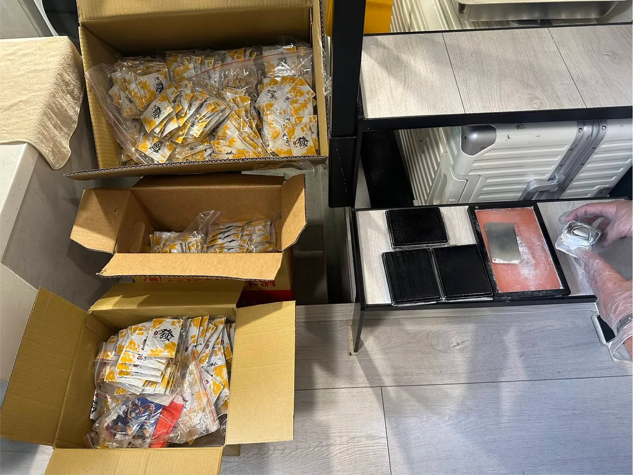 警方查扣大批毒品。翻摄画面