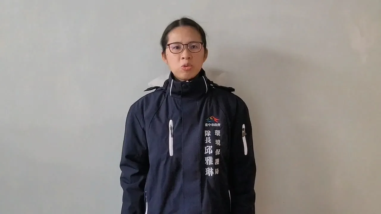 清水区清洁队长邱雅琳说明案发过程。民众提供