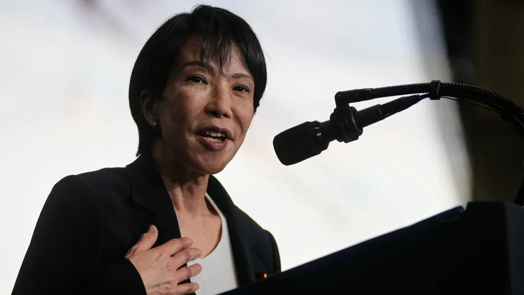高市早苗。美联社