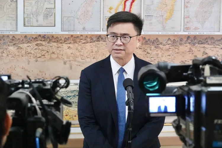 民进党立委赖瑞隆受访。庄宗达摄