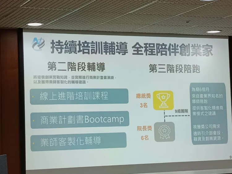 國發會今舉辦「創業綻放-創業大聯盟競賽」吸引逾2800組報名記者會，由產業發展處長蕭振榮對外說明該競賽相關規定及進度。許麗珍攝