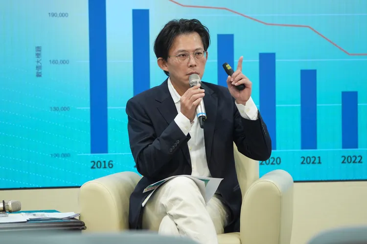 民眾黨主席黃國昌。彭欣偉攝