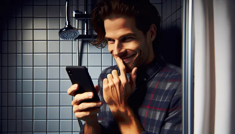 有男警趁著女子到警所报案、借厕所时，竟用密录器拍下对方脸部，再以AI技术在情色影片上「换脸」，目前检警正侦办中。示意图