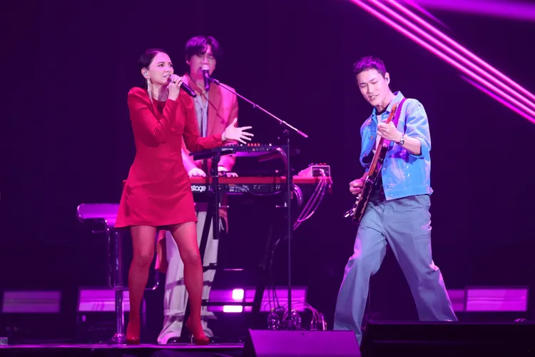 阿奎是李心潔（左）的迷弟。彭欣偉攝