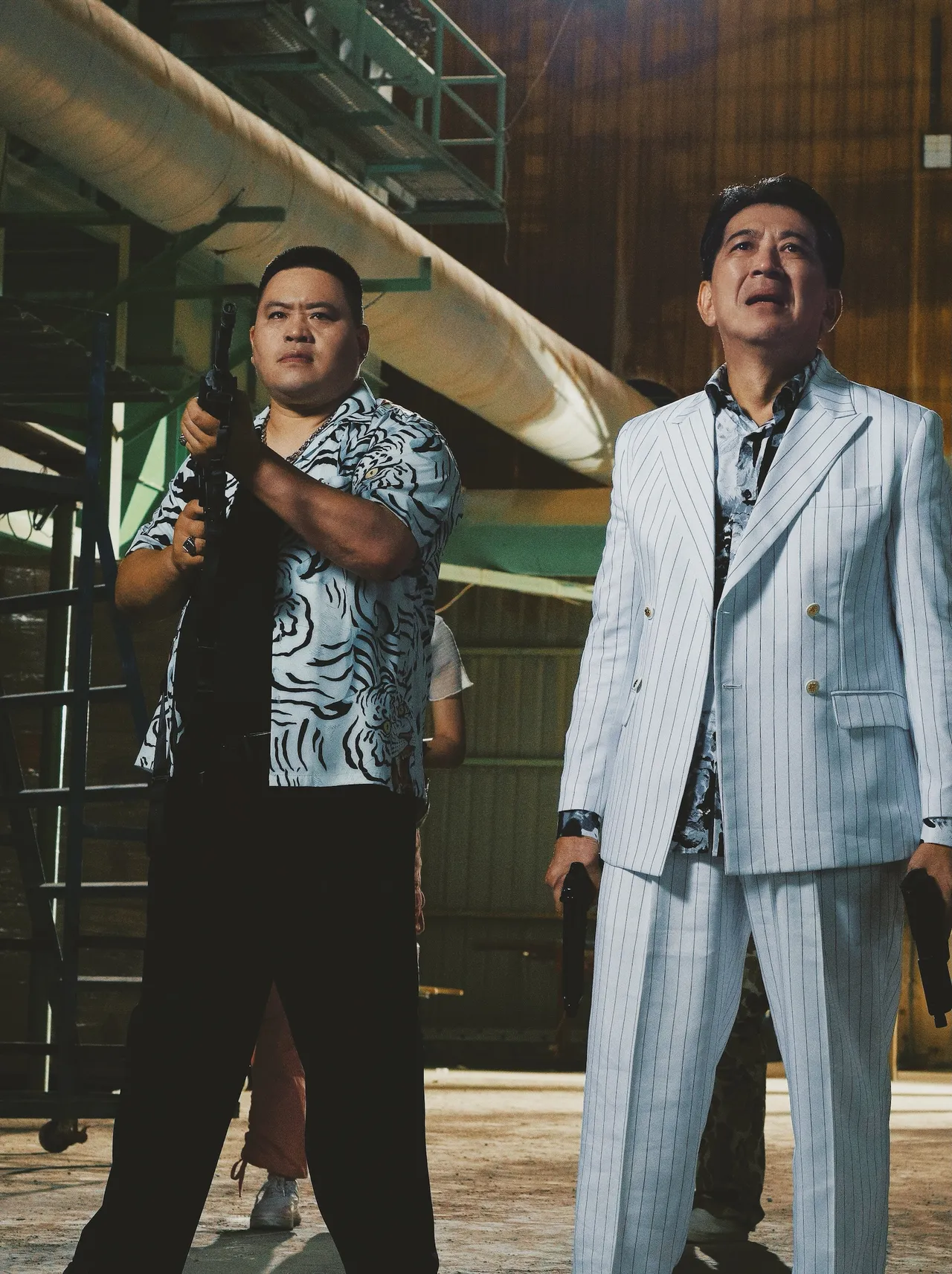 吳震亞自稱「動作搞笑組」狂讚高捷才是真正動作擔當。光盛影業提供