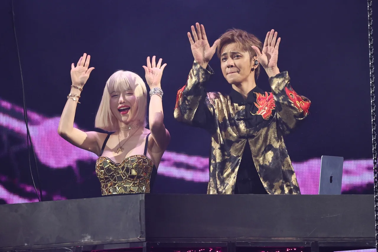 罗志祥合体DJ SODA嗨翻全场。彭欣伟摄