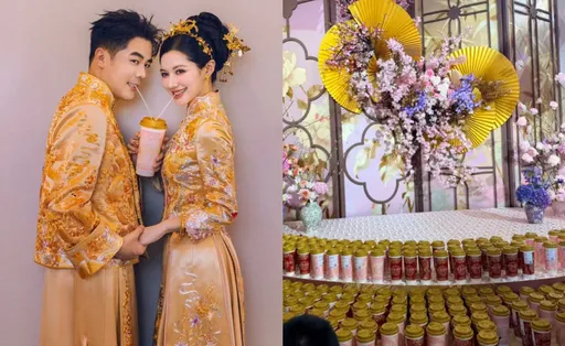 2600億強強聯姻！霸王茶姬創辦人娶太陽能公司董事長　婚宴人手一杯奶茶代酒