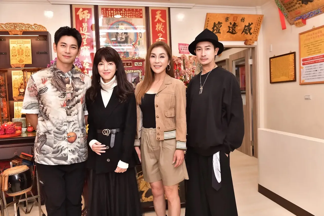 楊子儀（左起）、陳明真、梁佑南、邱凱偉。北投映像電影提供