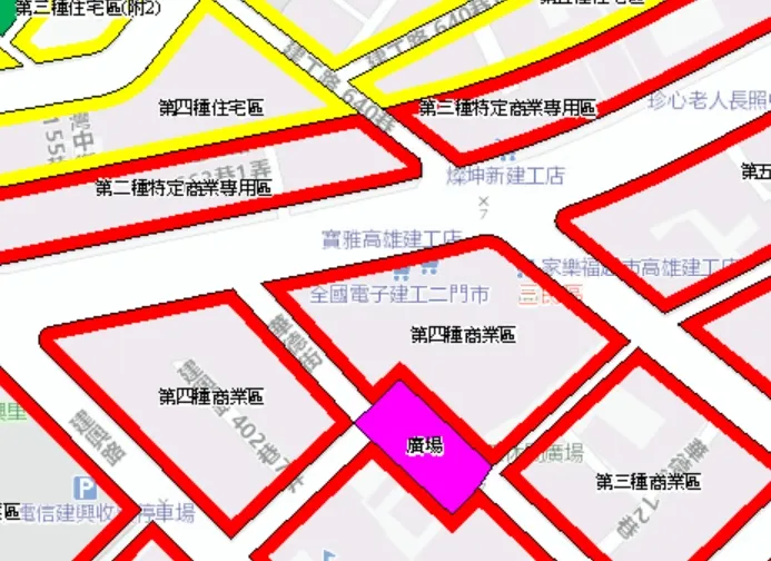 土地使用分区属商4用地