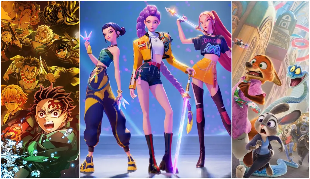 制霸2025年动画片激战金球奖！《鬼灭之刃》《Kpop猎魔女团》《动物方城市2》齐入围